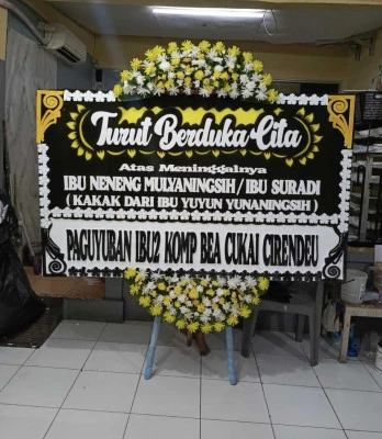 Papan Bunga di Sukaratu Cilebar